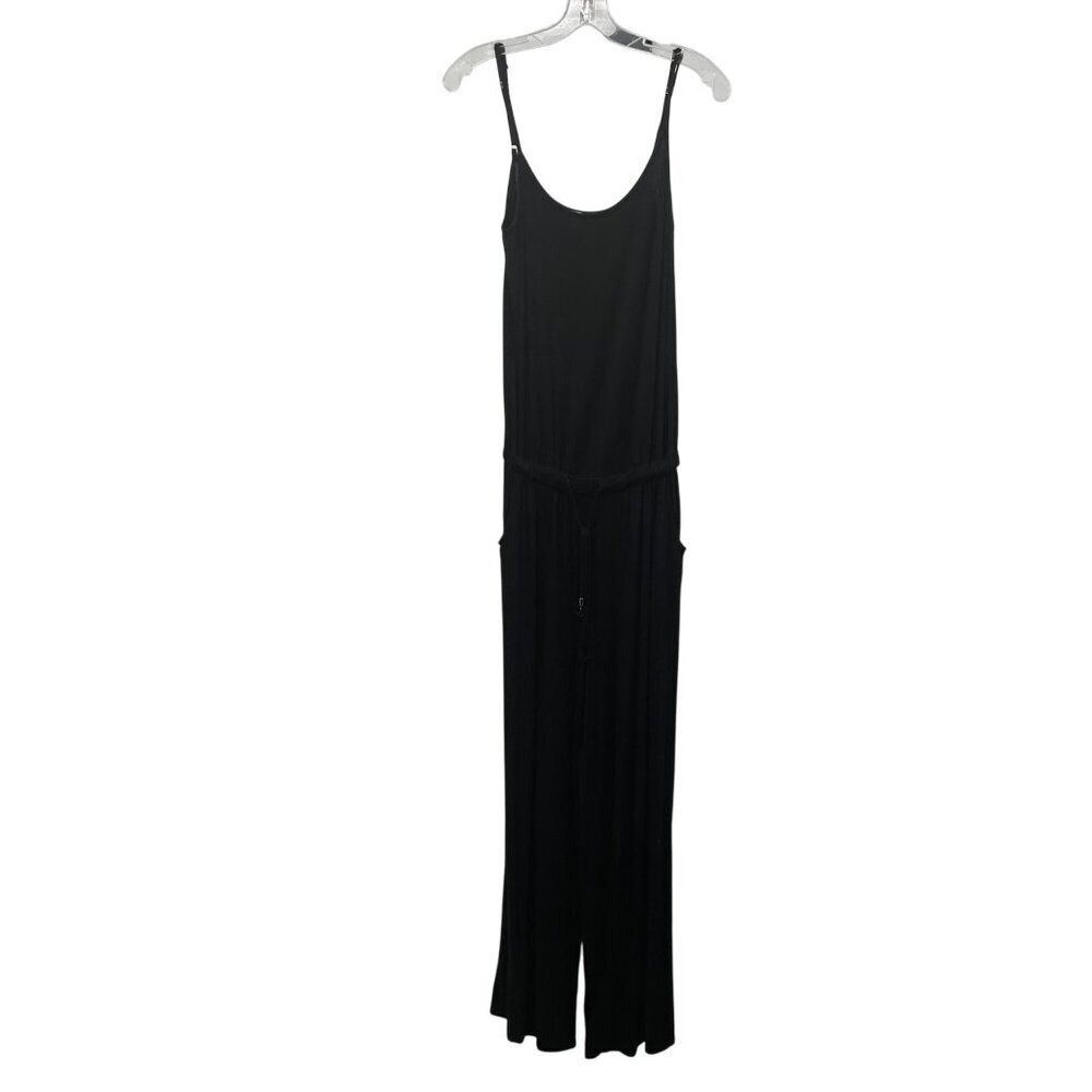 Twenty Ten Womens Sleeveless Jumpsuit Scoop Neck Black Size Small